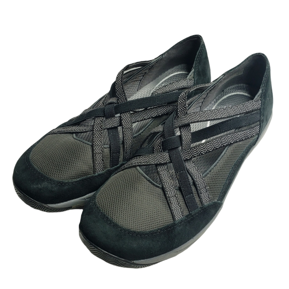 Dansko Hilde Womens US 8.5 /9 EUR 39 Black and Grey Suede Slip On Shoes